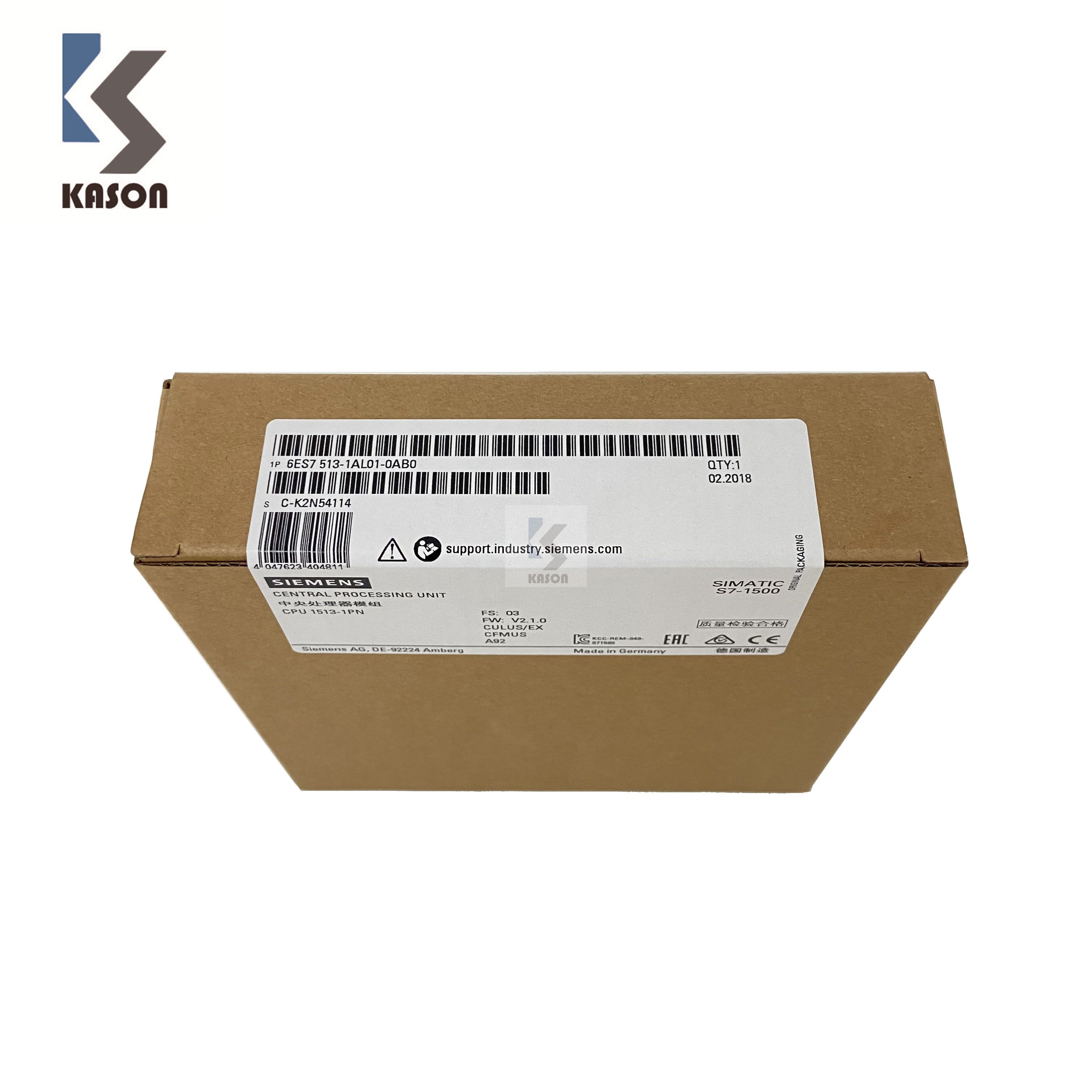 SIEMENS SIMATIC PLC 6ES7 513-1AL01-0AB0 SIMATIC S7-1500 CPU 1513-1 SIEMENS 6ES7513-1AL01-0AB0