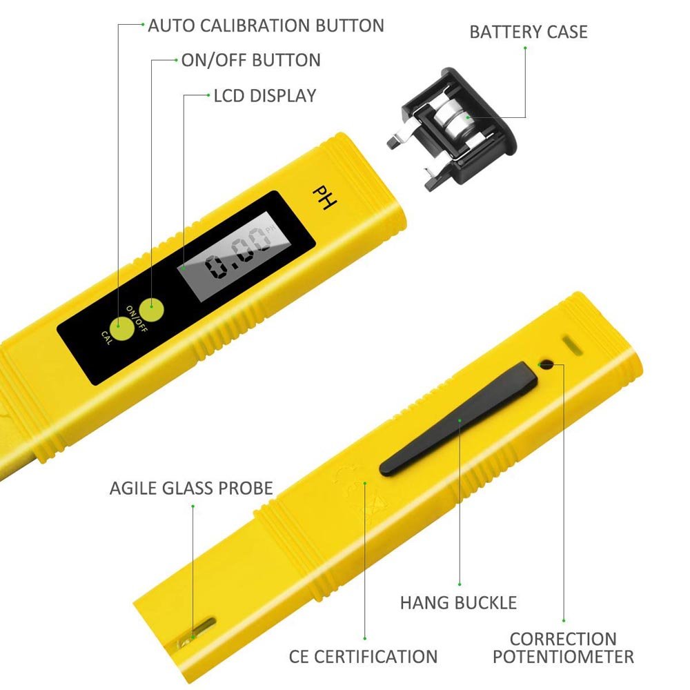 0.01 High Accuracy China Wholesale Pocket PH Meter Pen Tester Digital 0-14 PH Measuring Range PH Meter Aquarium Pool For Sale
