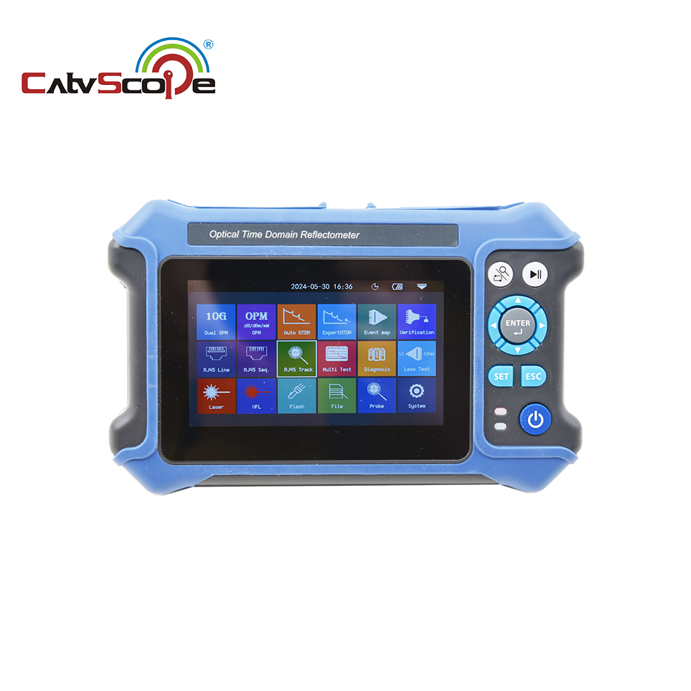 OTDR 1310/1550nm 3302k 16 in 1 Touch Screen VFL OPM 26/24dB 100KM
