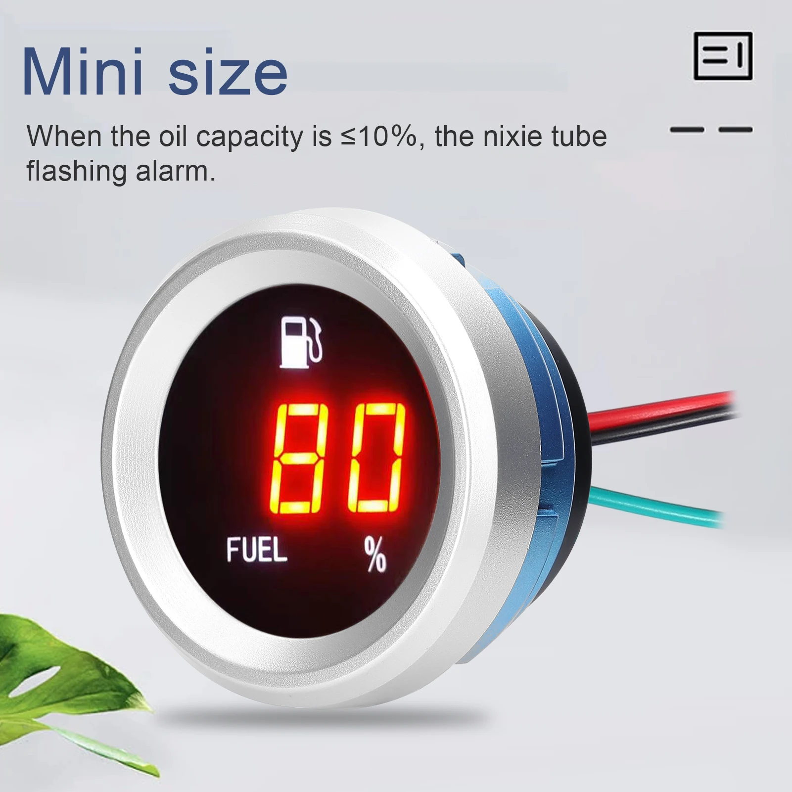Automobile digital fuel level meter, motorcycle fuel level meter, 9-35V