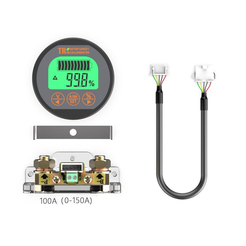 TR16H coulomb meter power display meter electric vehicle lithium iron phosphate battery capacity tester