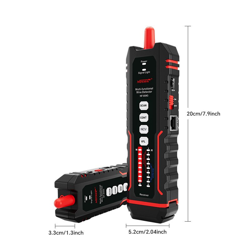 NOYAFA NF-859GT Multi-functional Wire Detector Alignment Test Crimping Test PoE Test Red Light Function Upgraded from NF-8508