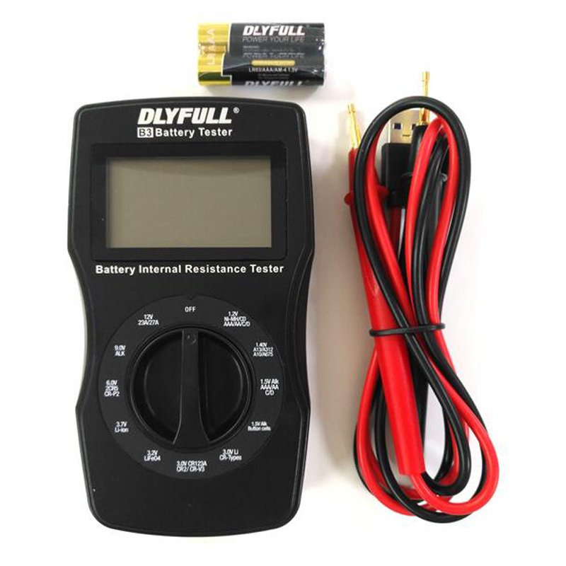 Dlyfull B3 Universal LCD Battery Capacity Voltage Tester Battery Internal Resistance Checker Battery Power Tester