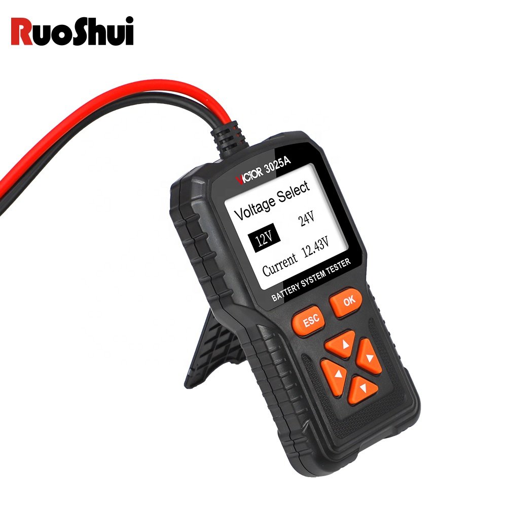 VICTOR 3025 series New Battery Tester 4 lines kelvin test method charging system test