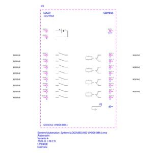 1 PLC LOGO! 8, 12/24RCE, Basic module with Display PLC Programmable Controller Module 6ED1052-1MD08-0BA1