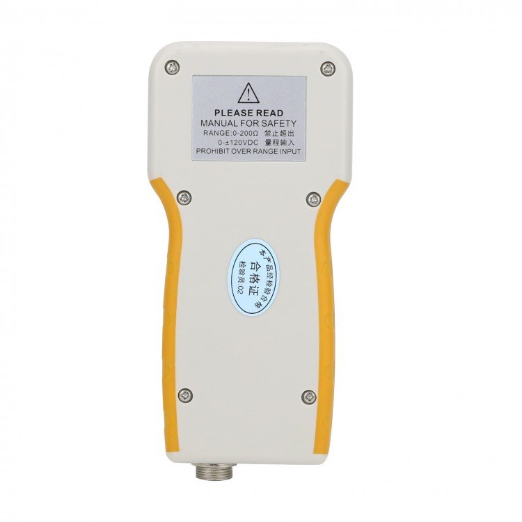 YK-VR1220H 18650 Lithium Battery Meter Voltage & Resistance Meter w/ Clips Test Leads Battery Holder