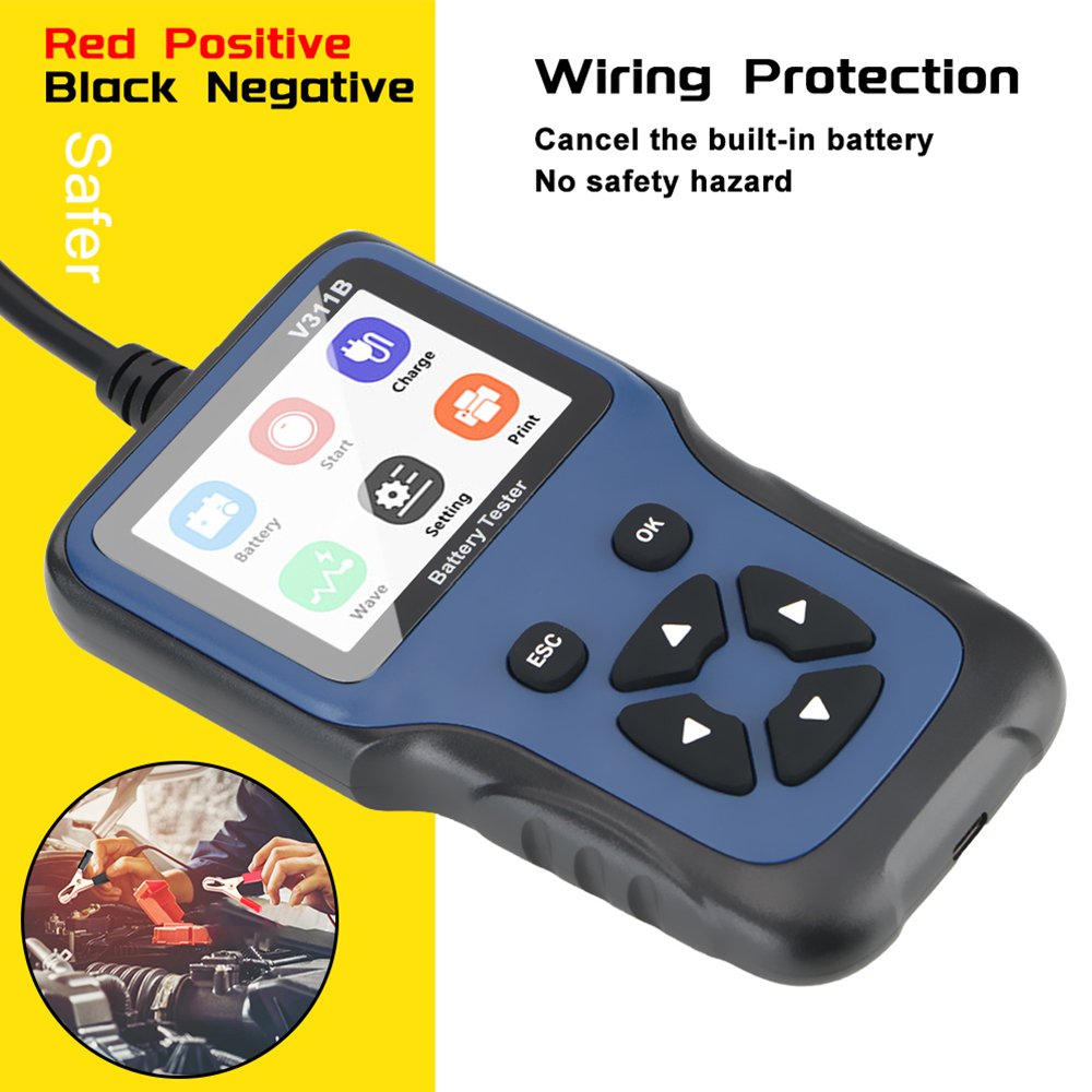 V311B check engine battery tester obd 2 fault code reader obd2 gauge display obd2 scanner diagnostic tool for all vehicles
