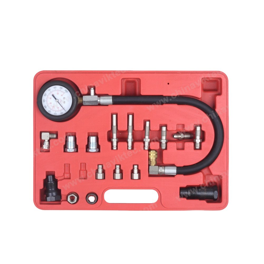 20pc Compression Test tool Kit set Cylinder Pressure Meter for Diesel Truck/auto diagnostic tool for all cars(VT01051)