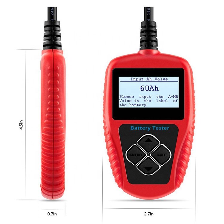 Ancel BA101 Auto Load Battery Analyzer Multi Languages Car Battery Diagnostic Tool Car Battery Tester New Arrival 12V 220AH 12