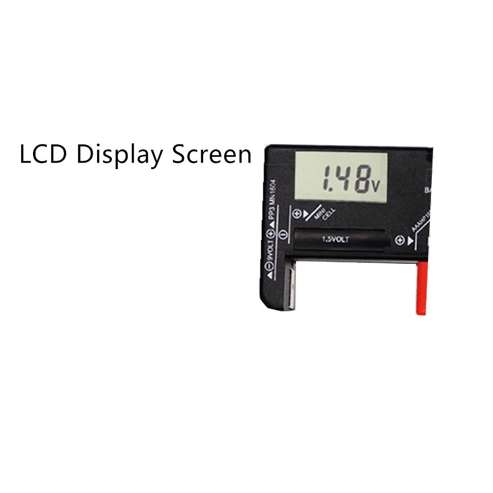 BT-168D Digital Voltage Tester Battery Meter Electronic Battery Power Measure Checker Battery Tester for 9V 1.5V 2A 3A Cell CD