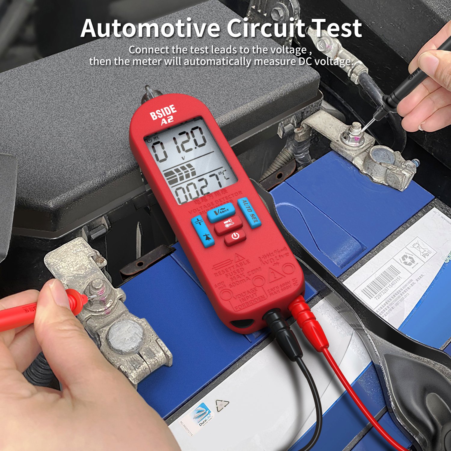 A2 6000 Counts True RMS Digital Multimeter LCD Display Screen AC/DC Intelligent Auto Range Electrical Tester with USB Charge
