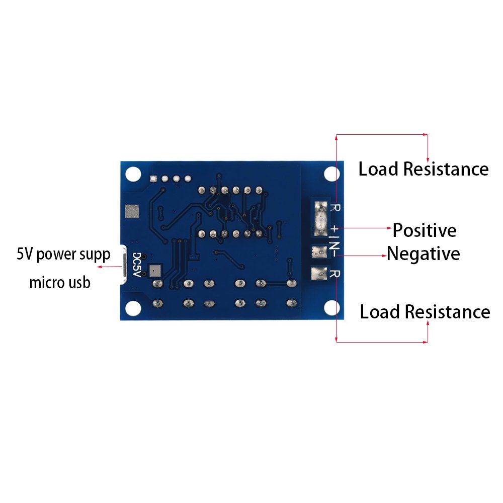 ZB2L3 Battery Tester Test Resistance Lead-acid Capacity Discharge Meter LED Digital Display 18650 Lithium Battery Power Supply