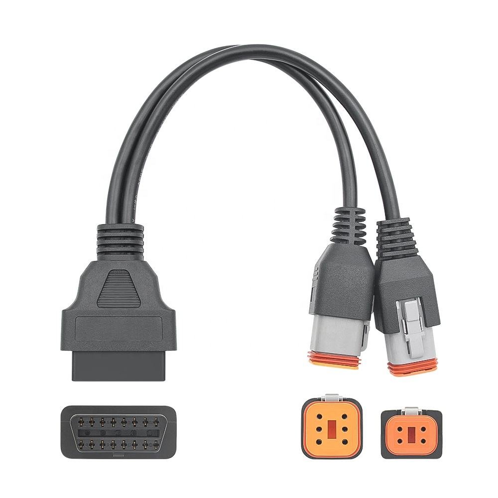 16Pin OBD Adapter for Harley Davidson moto 6+4pin wiring harness OBD 2