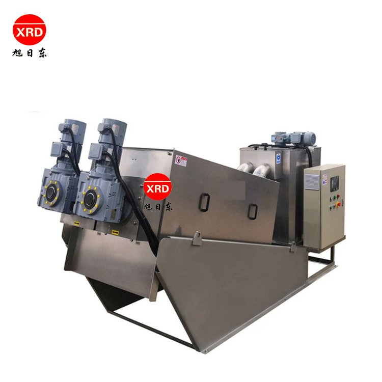 Sludge Dewatering Treatment Equipment Muti Disc Volute Screw Press Filter