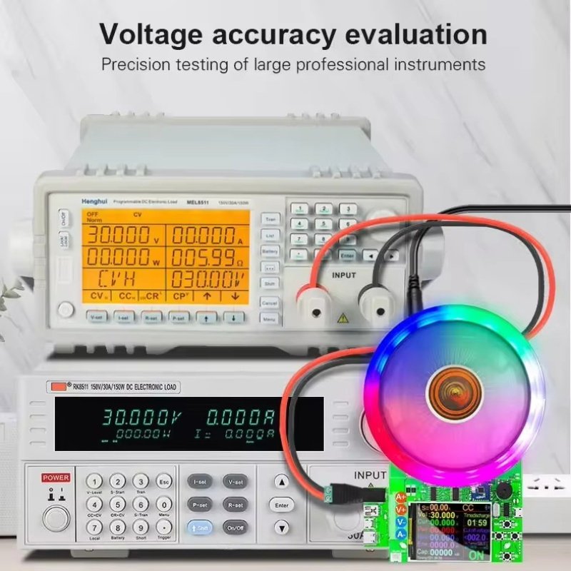 DL24 DL24P Color 2.4inch DC USB tester electronic load lithium battery capacity monitor discharge charge power meter