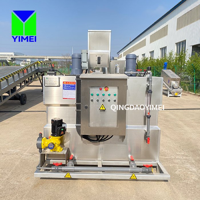 Automatic pam/pac polymer dissolving equipment in water treatment