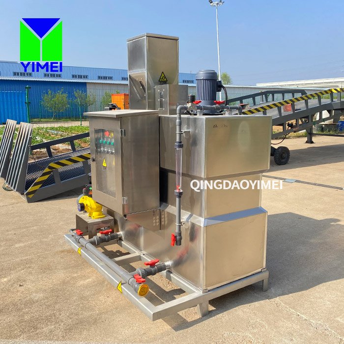 Automatic pam/pac polymer dissolving equipment in water treatment