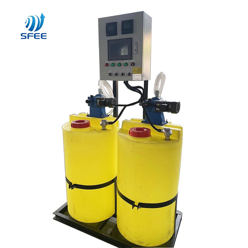 Chemical dosing equipment PH controller with dosing pump Acid alkali resistance Dosing mixing PAC PAM Flocculant Scale inhibitor
