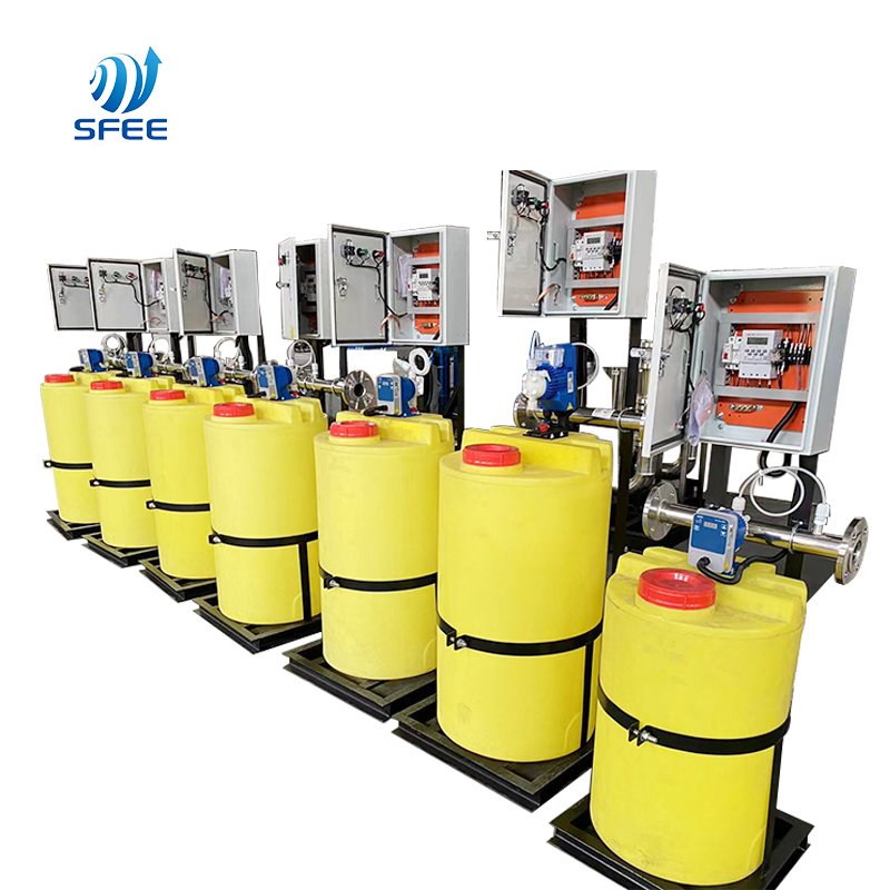 Chemical dosing equipment PH controller with dosing pump Acid alkali resistance Dosing mixing PAC PAM Flocculant Scale inhibitor