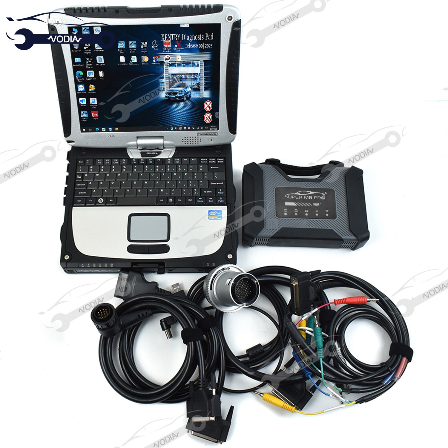 Read To Use cf19laptop Super MB Pro M6 For b-enz Car/Truck DOIP Diagnostic Tool MB STAR m6 Diagnostic&Programming Full System