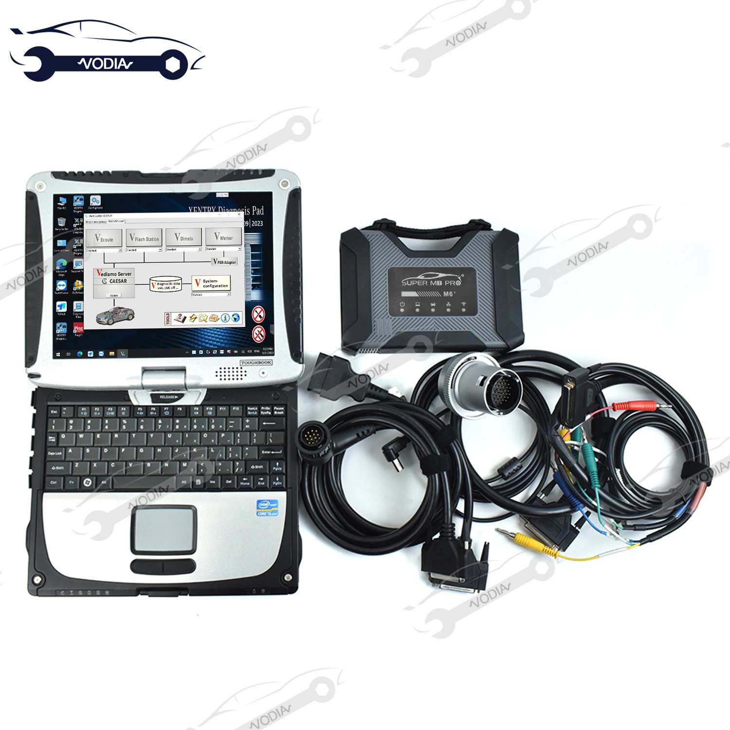 Read To Use cf19laptop Super MB Pro M6 For b-enz Car/Truck DOIP Diagnostic Tool MB STAR m6 Diagnostic&Programming Full System