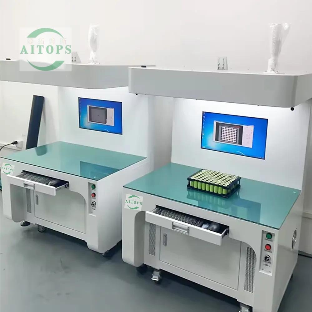 Battery detector Electrode Tester Positive Negative CCD Tester Battery Pack Visual Inspection System For Cylindrical Battery