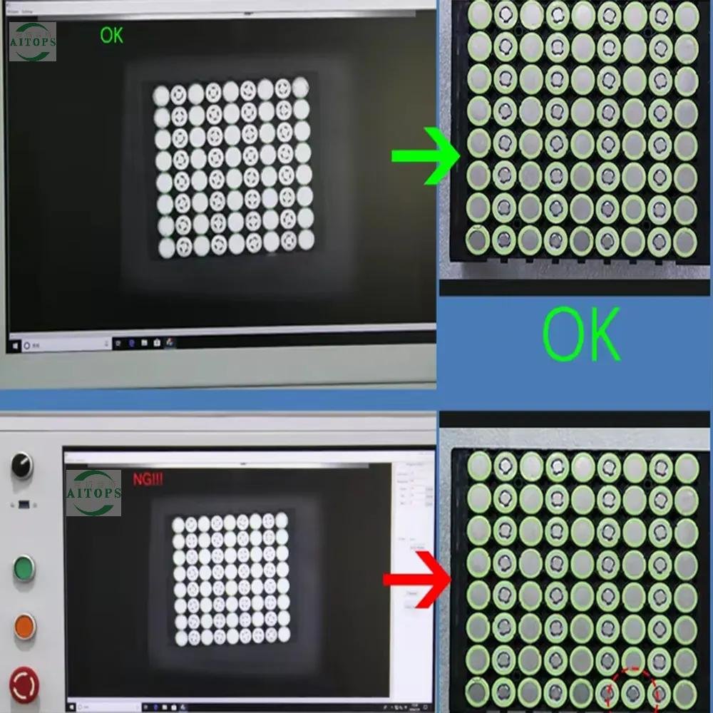 Battery detector Electrode Tester Positive Negative CCD Tester Battery Pack Visual Inspection System For Cylindrical Battery