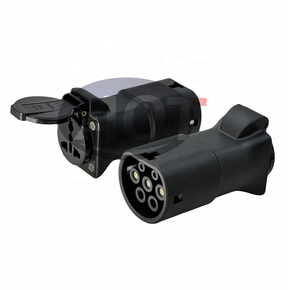 AOTAI V2L Adapter Schuko UK Israel Socket Type2 Vehicle EU EV Discharging Outlet SAE J1772 Inlet EV Charging