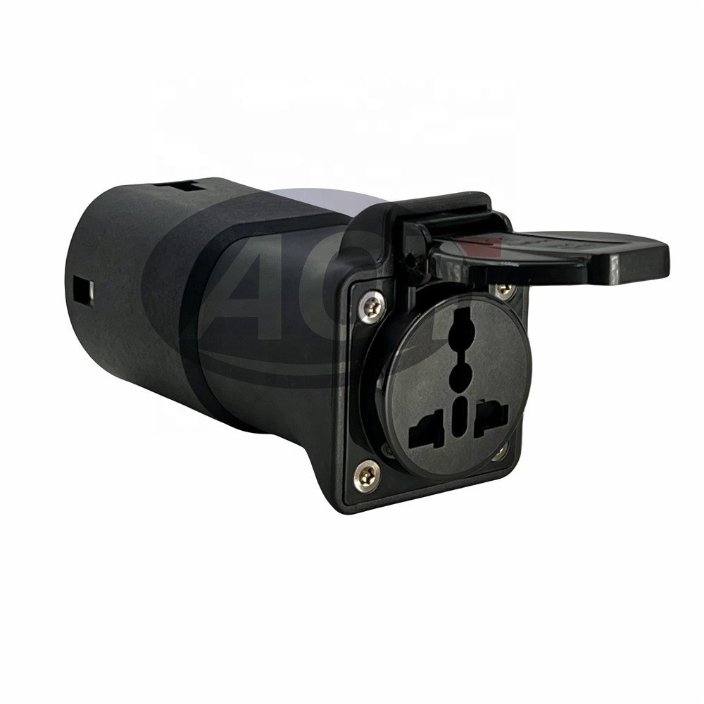 AOTAI V2L Adapter Schuko UK Israel Socket Type2 Vehicle EU EV Discharging Outlet SAE J1772 Inlet EV Charging