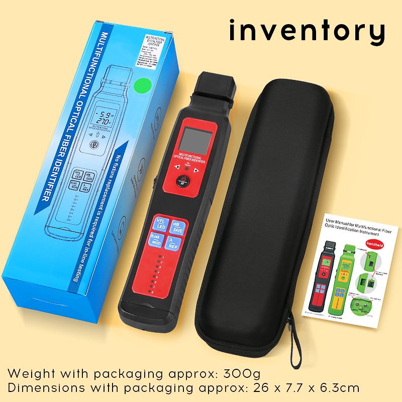 COMPTYCO AUA-507/505 Dry battery OFI+OPM+10mw VFL+RJ45 network tester+LED 5 in 1 SM MM fiber cable Fiber Optic Identifier