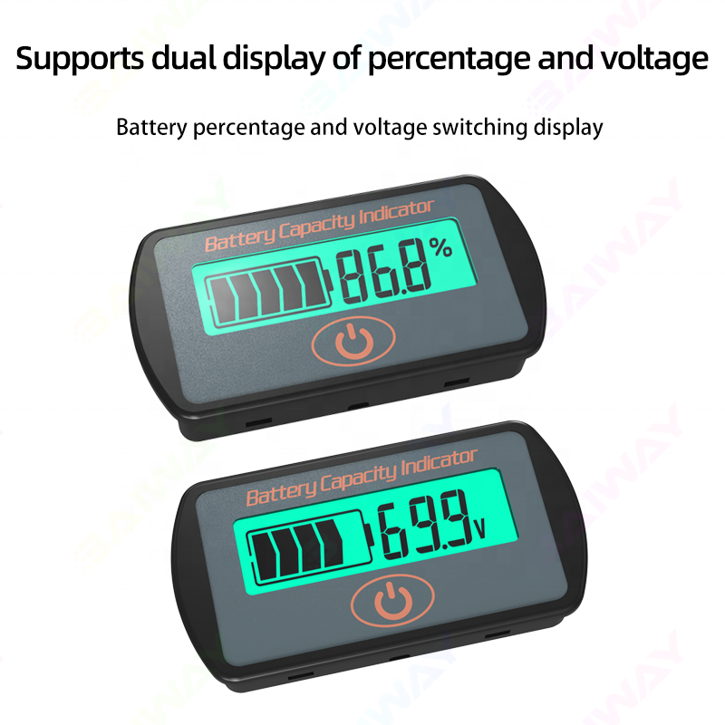 12V 24V 36V 48V Digital Acid Lead Lithium Battery monitor Capacity Indicator tester meter 3s-15s BW-LY7S