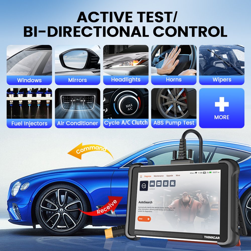 NEW THINKCAR THINKSCAN 689 Car OBD2 Scanner Full System Diagnosis Tool CAN FD/DOIP ECU Coding Active Test 34 Reset Lifetime Free