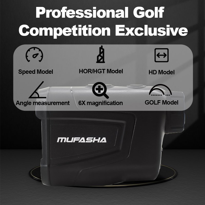 MUFASHA 600YD Golf Rangefinder Long Distance Meter Handheld Speed Tester Range Finder Outdoor Digital Hunting Mini Telescope LA6
