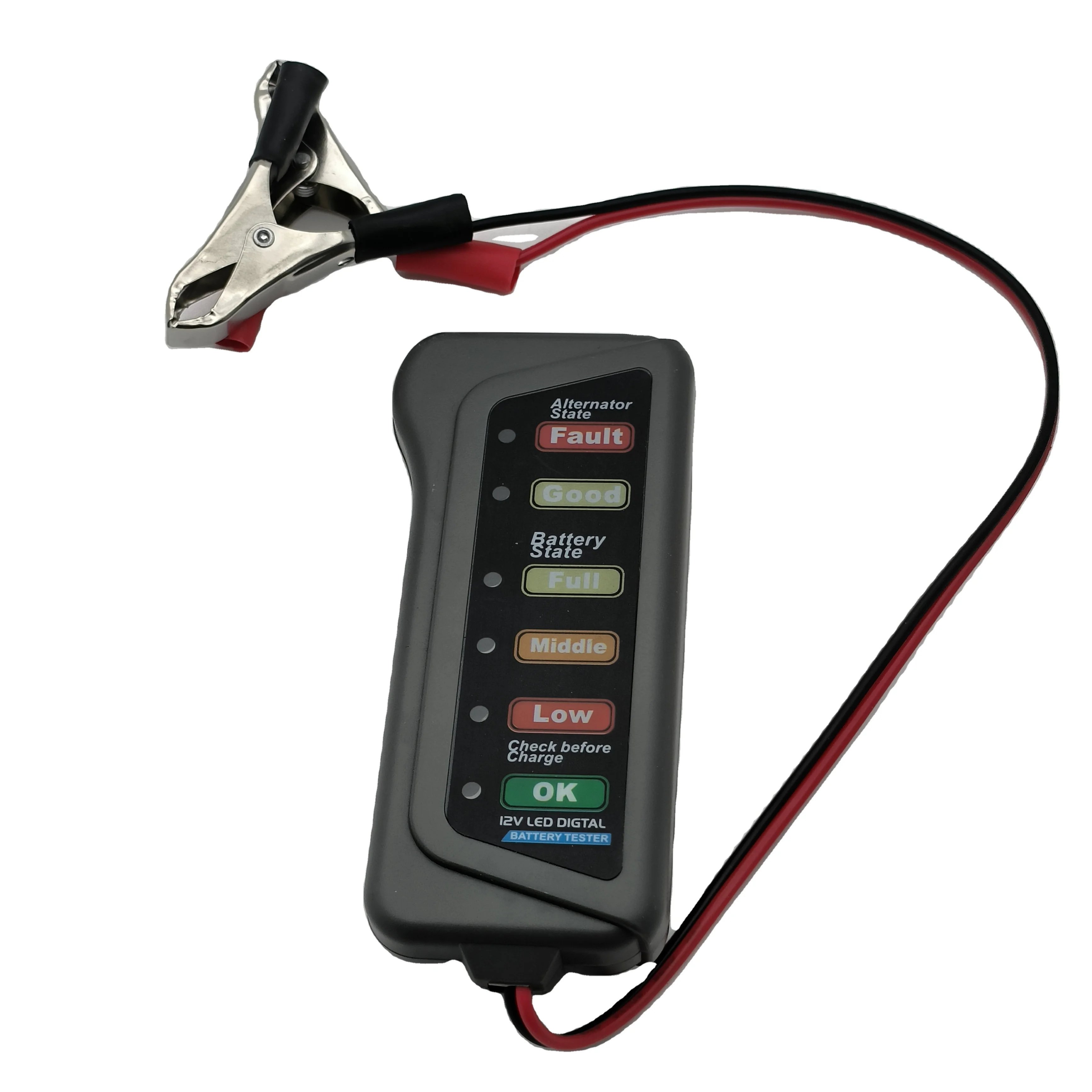 The 12V LED battery tester is suitable for detecting batteries in electric vehicles motorcycles cars and other vehicles