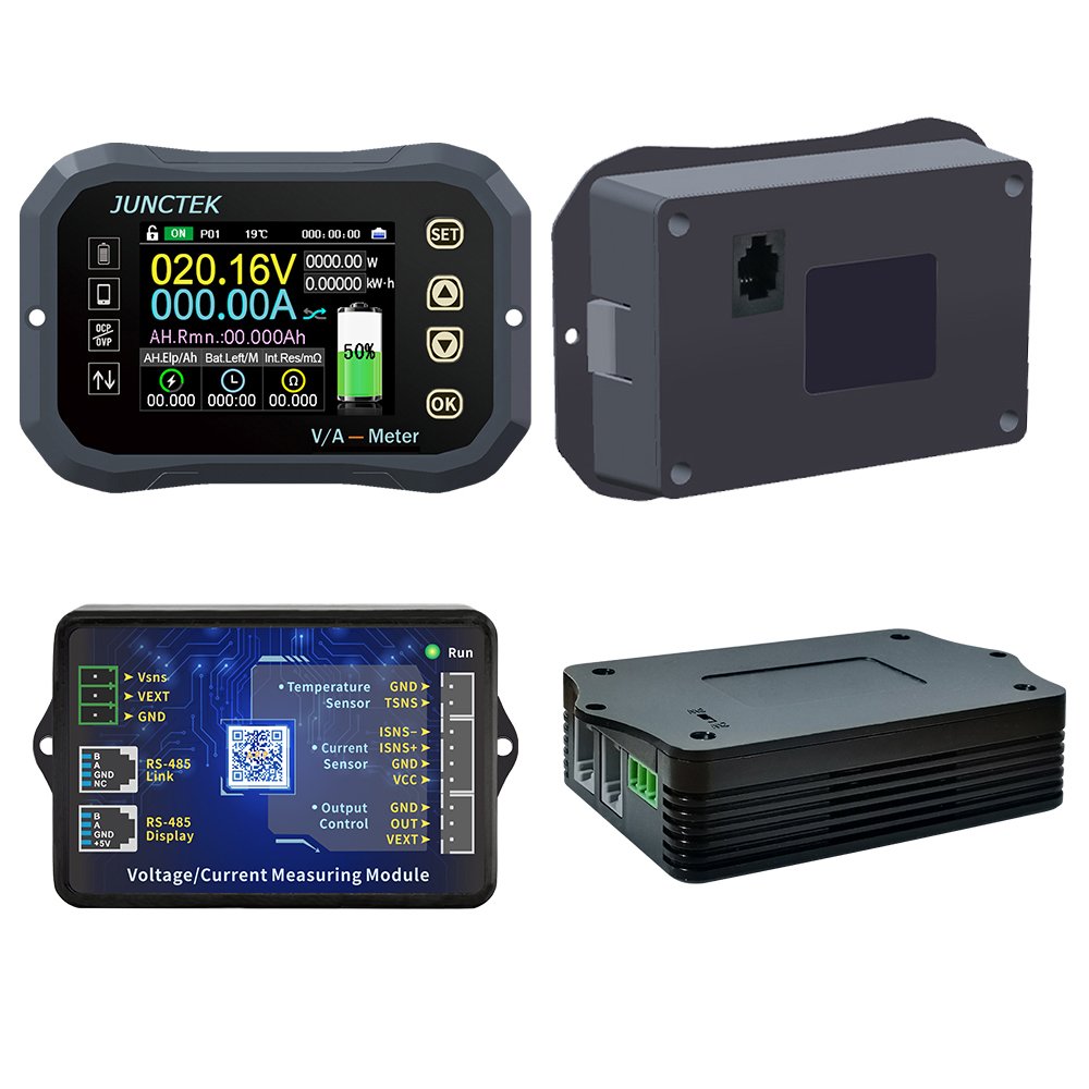 Cleqee KG610F Battery Capacity Tester 600V 100A Coulometer Battery Indicator LCD Power Display Phones Control Coulomb Meter