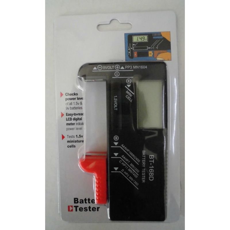 Battery Tester Factory direct sale LCD type digital display voltage tester BT168D