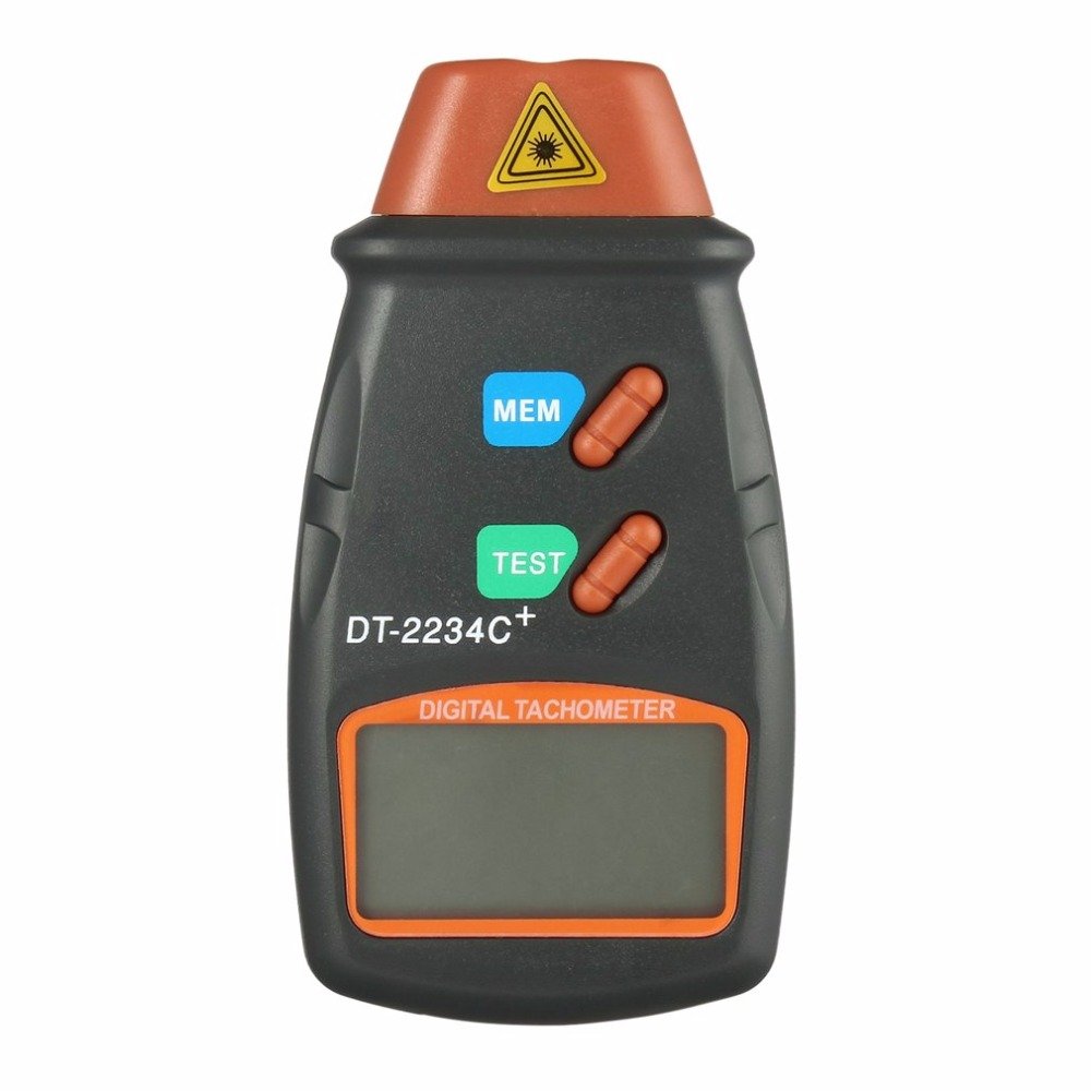 DT-2234C+ RPM Tach Tester Meter 2.5-99,999RPM Auto Range Motor Digital Photo Tachometer,Per Car,Wheels, Lathe, Electrical