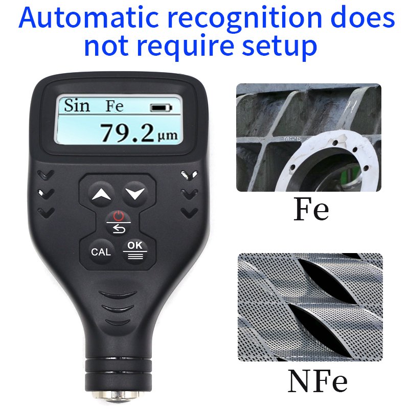 TM221 Digital Automotive Paint Thickness Gauge Paint Film Thickness Detector High Precision Paint Coating Thickness Detection