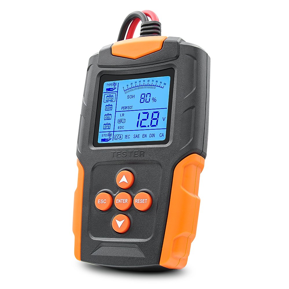 Hot sales Automobile Battery Voltage Tester FOXSUR FBT-200 Smart 12V 24V Car Battery Tester