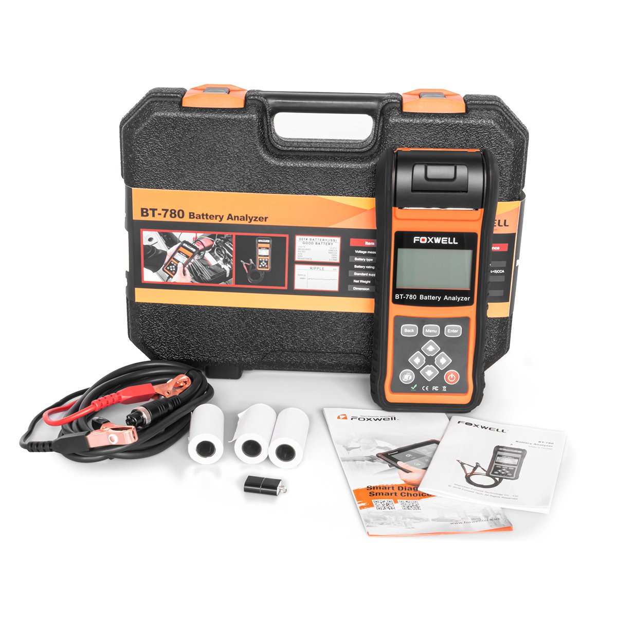 Hot Sale Product Foxwell BT780 BT-780 Battery Analyzer with Built-in Thermal Printer Test Start-stop AGM EFB Batteries