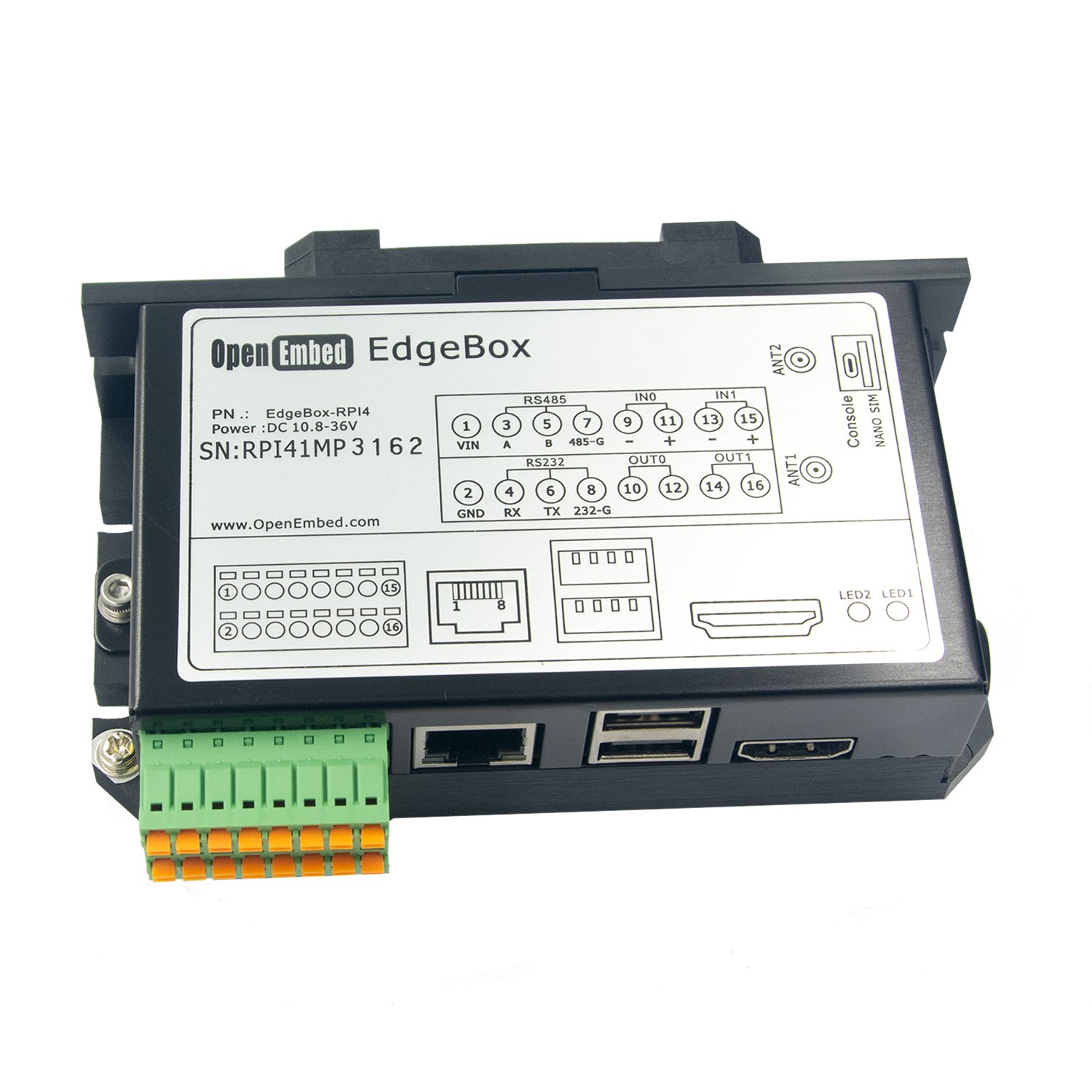 Raspberry PI base PLC controller IoT gateway 4G/LTE router RS485 RS232 Edge computing controller Iot Industry controller