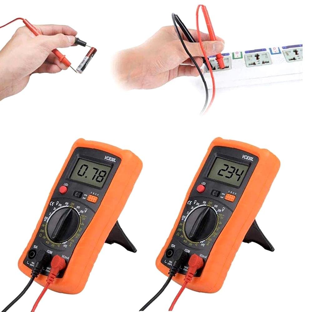 VC830L Digital Multimeter Handheld LCD Backlight Portable AC/DC Ammeter Voltmeter Ohm Voltage digital Multi Tester Multimeter
