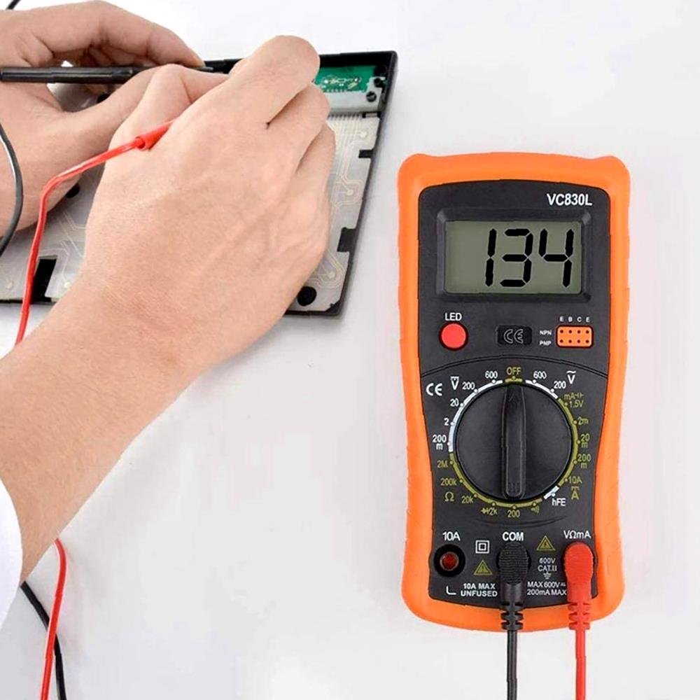 VC830L Digital Multimeter Handheld LCD Backlight Portable AC/DC Ammeter Voltmeter Ohm Voltage digital Multi Tester Multimeter