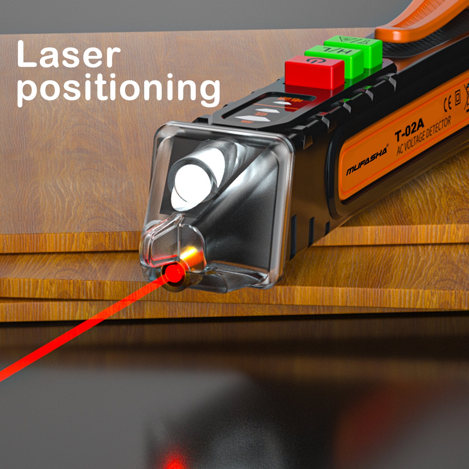 Non Contact AC high Voltage Tester 12-1000V Electrical Pen Type Auto Circuit Voltage Detector LED Light