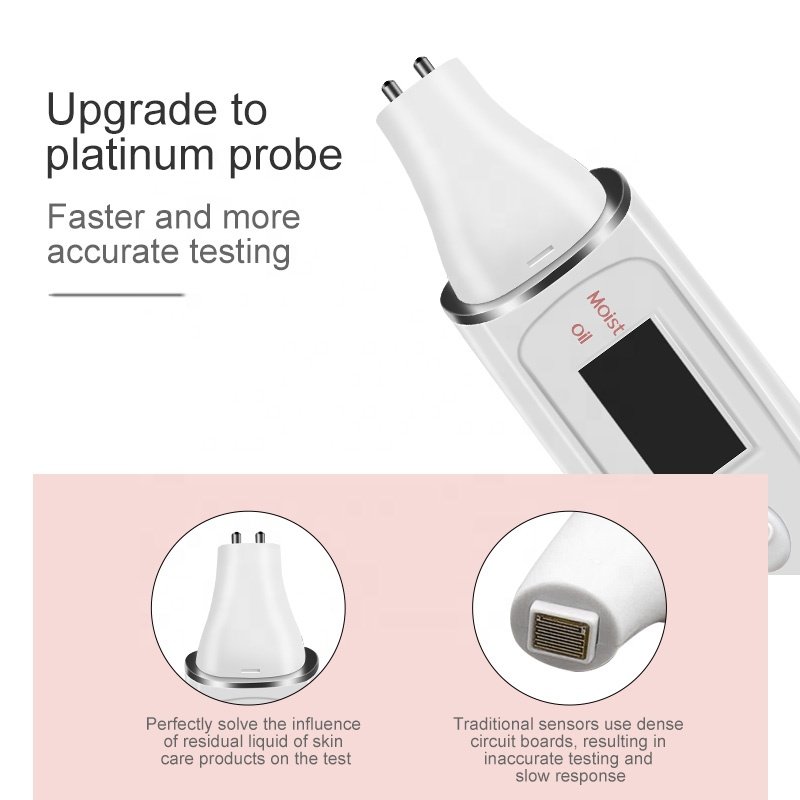 BOWKET Digital Skin Detector Pen Skin Care Device Water Oil Tester Facial Moisture Monitor Skin Analyzer Beauty Equipment