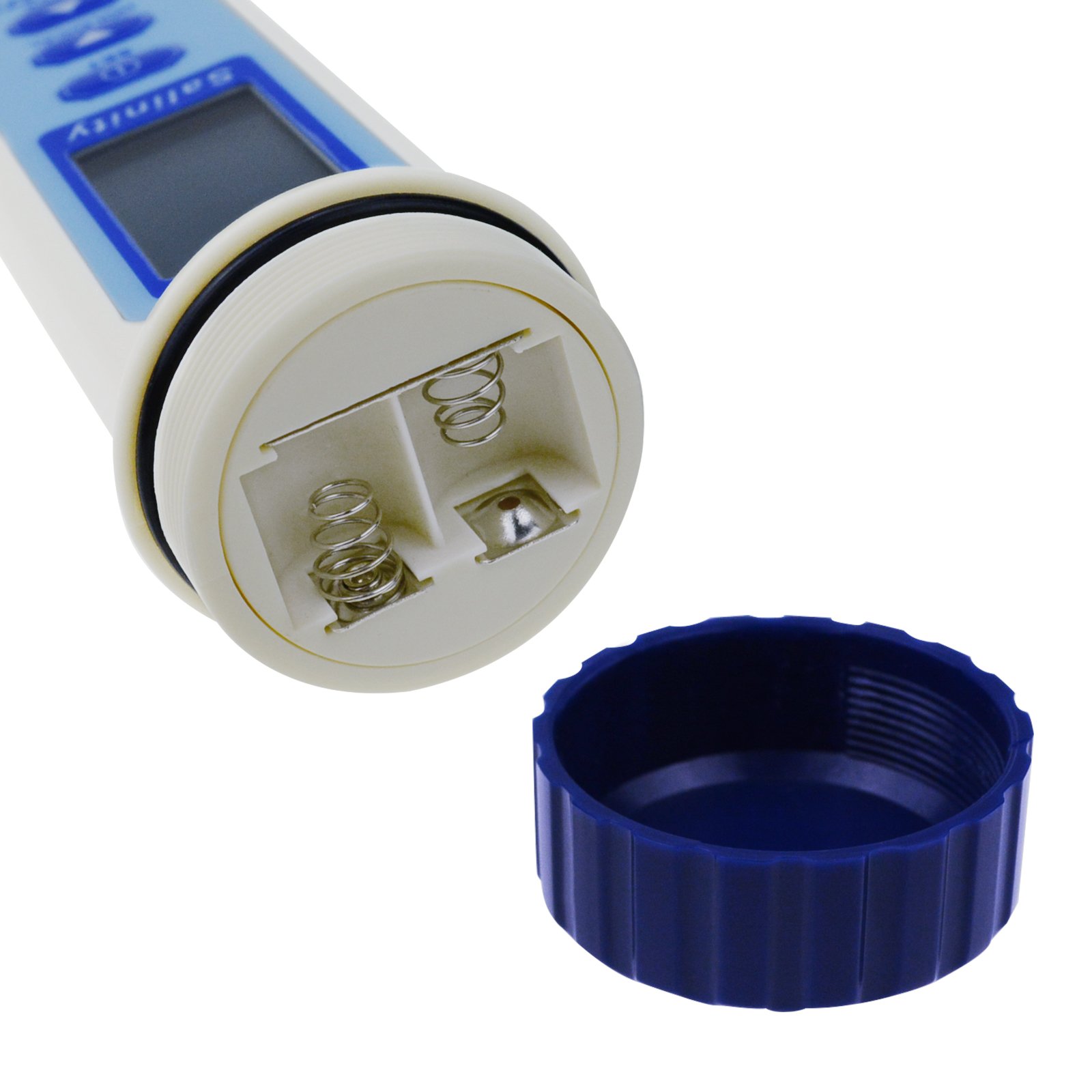 Salinity & Temp Meter Pen Type Salt Water Quality Tester ATC NaCl Aquarium Pond Food Pool Cooking Seawater 3-in-1 Checker