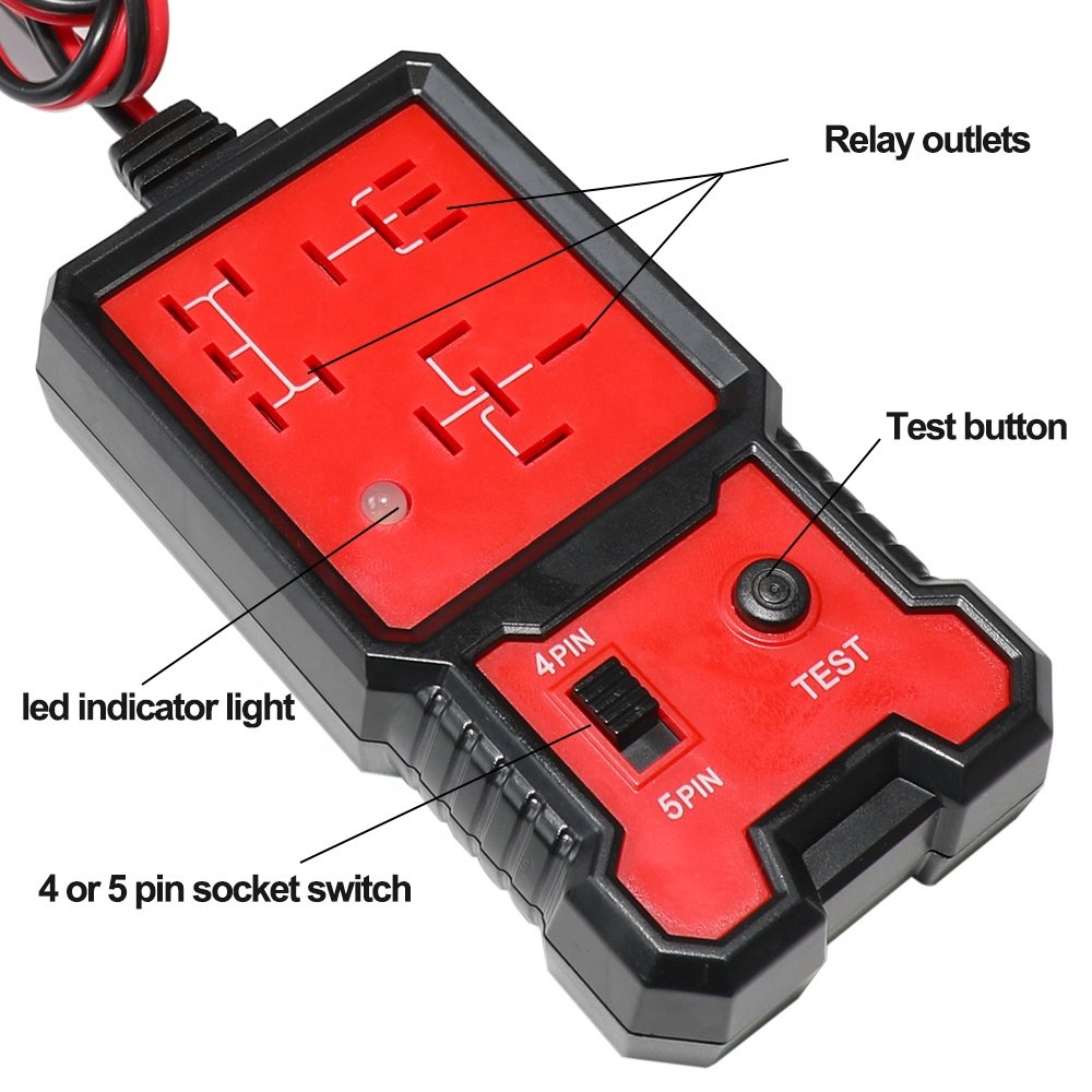 Car Relay Tester 12V Electronic Automotive Relay Tester Universal For Auto Battery Checker Alternator Analyzer Diagnostic Tool