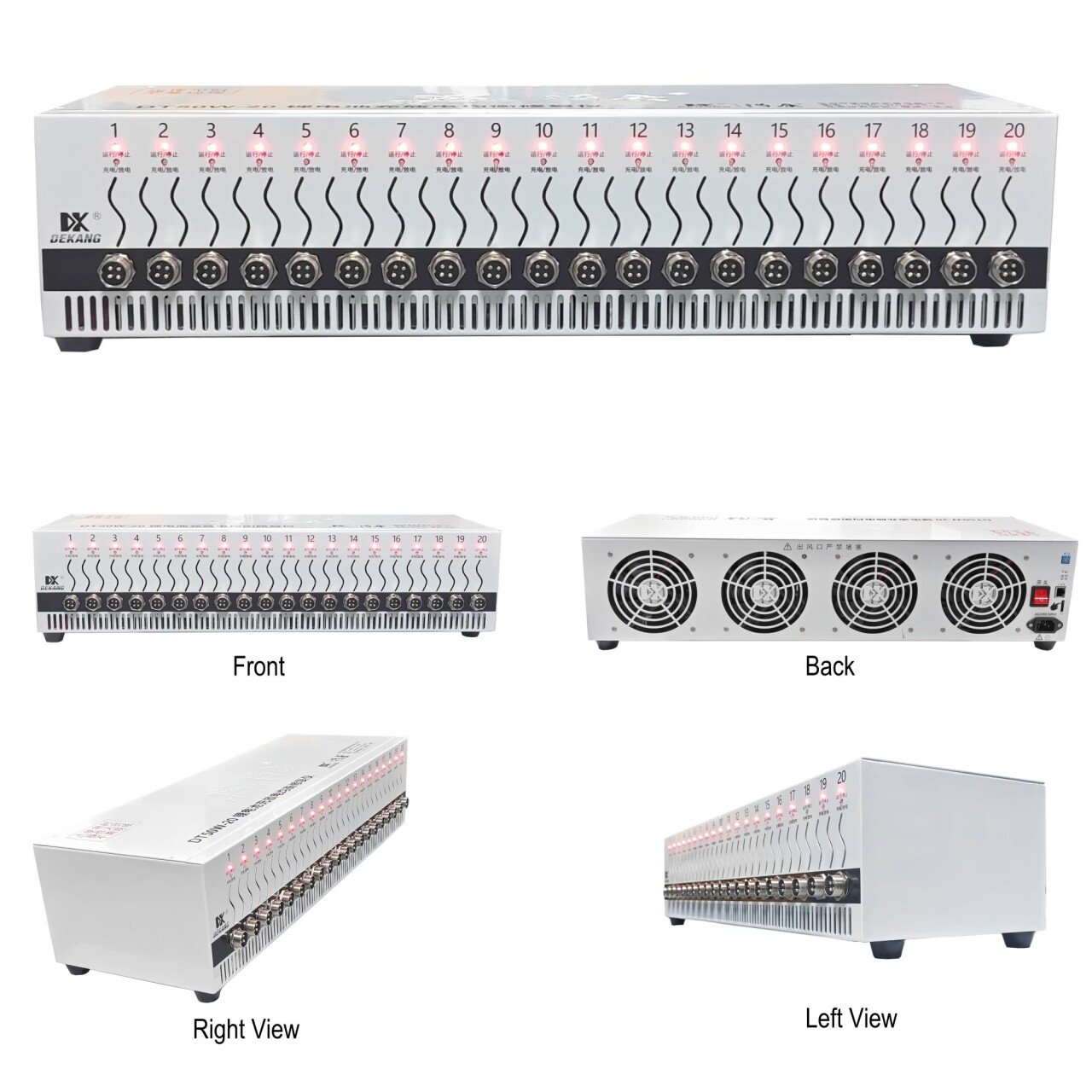 20 Channel 5V 10A Lithium ion Cell Charge Discharge Testing Balance Maintenance Machine DT50W-20 Battery Cycler System