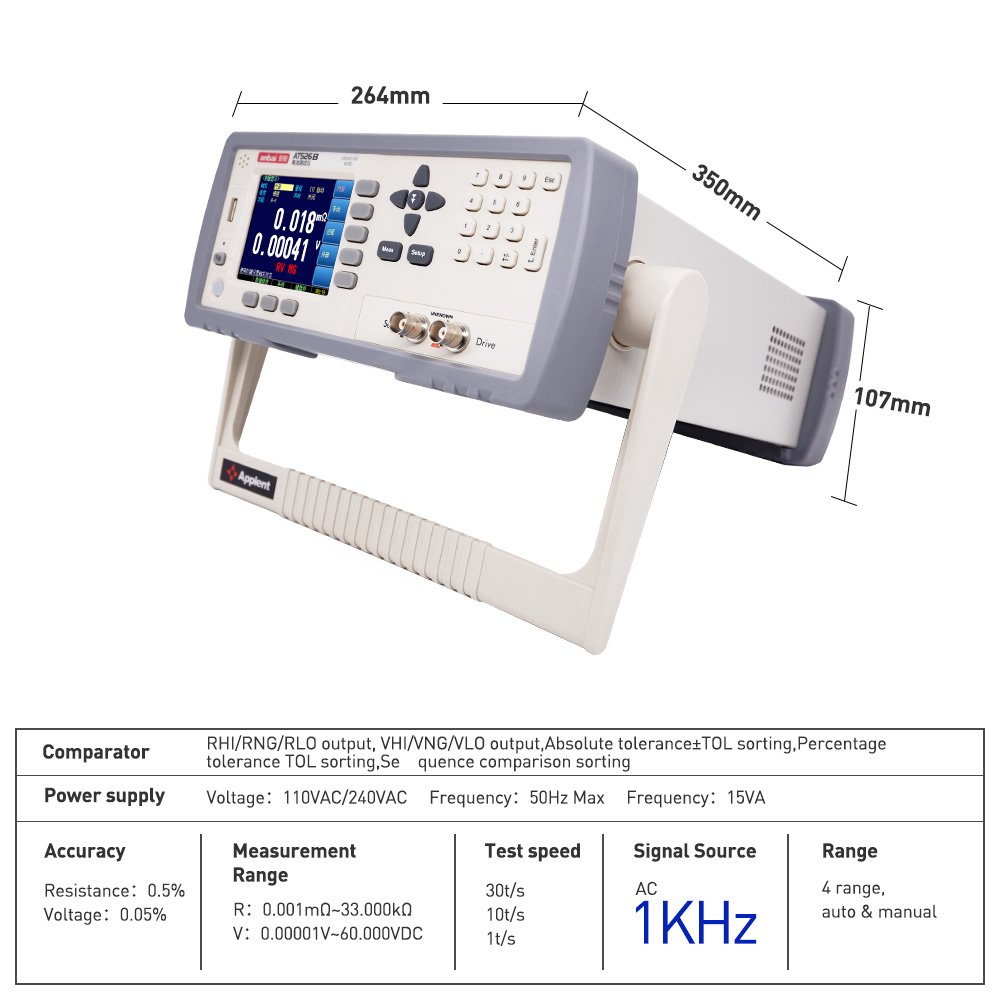 AT526B Battery load tester for Battery Voltage and Internal Resistance 60v