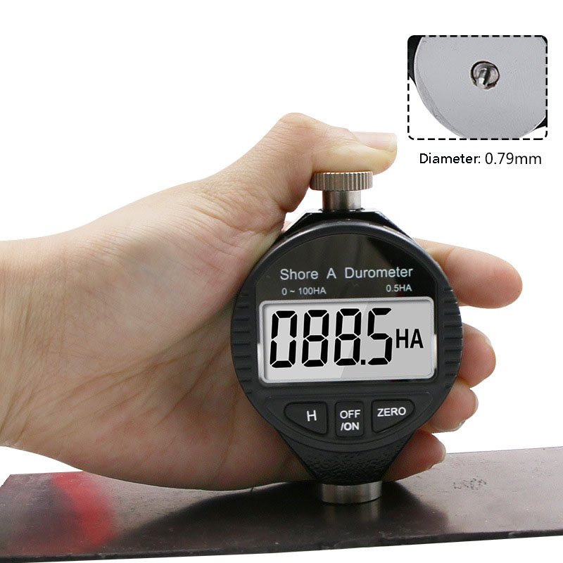 HA HD HC Digital Shore Durometer Sclerometer Portable Tire Rubber Hardness Tester Meter